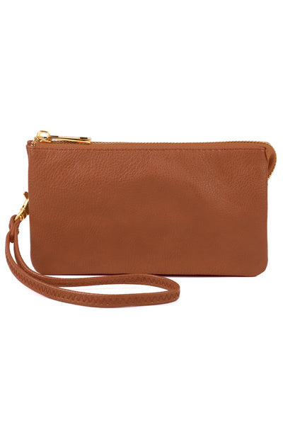 LEATHER WALLET WITH DETACHABLE WRISTLET