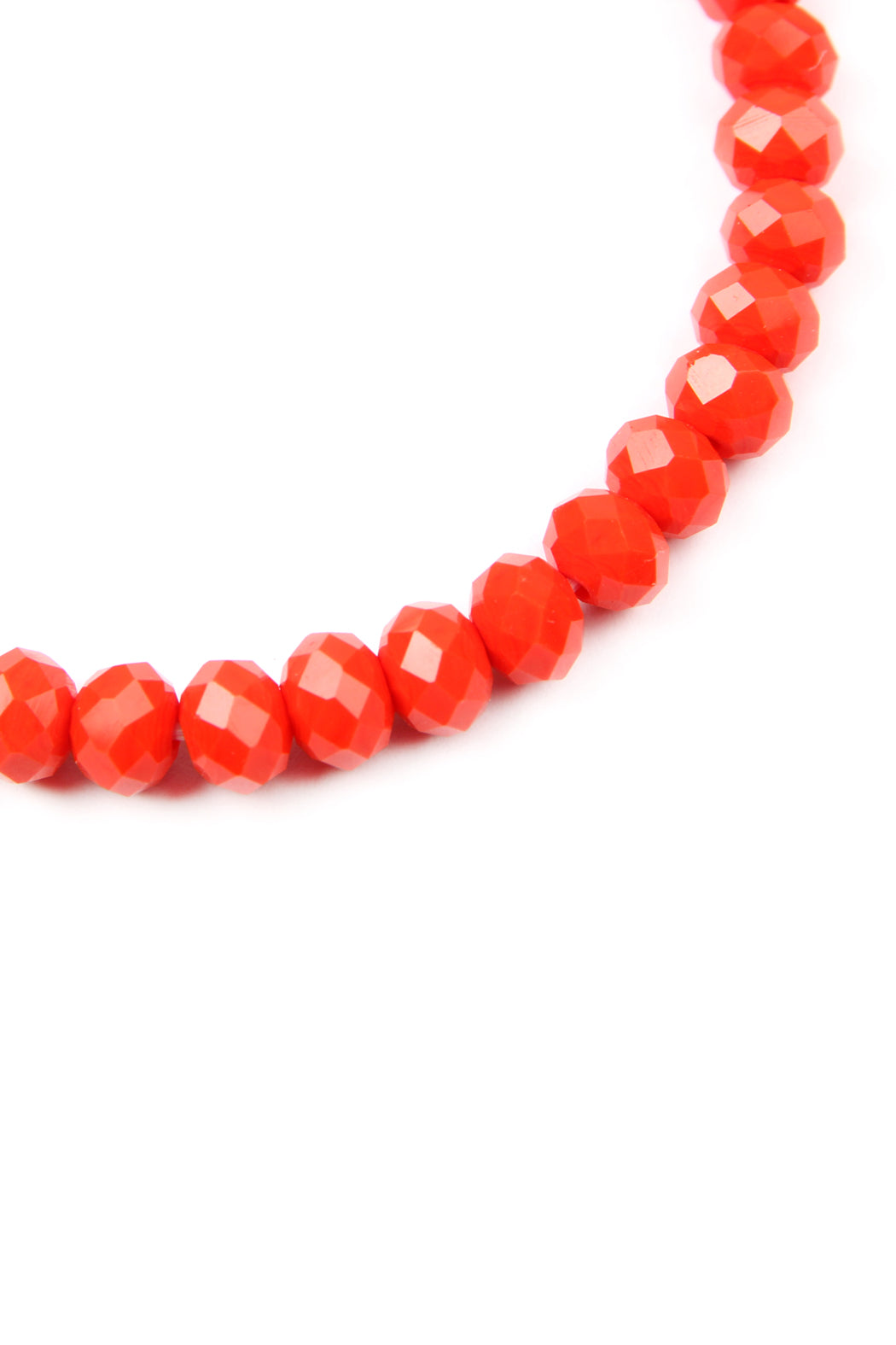 LOVE AND BE LOVED 6MM GLASS BEADS STRETCH BRACELET