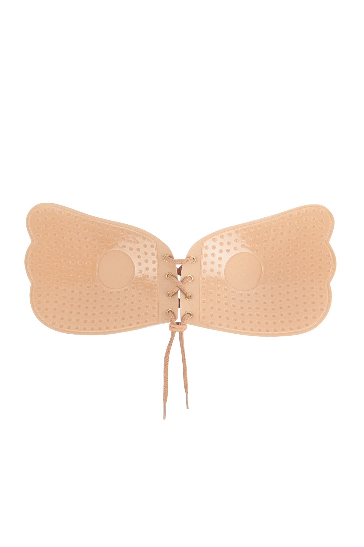 WING SHAPE ROPE PULL REUSABLE STRAPLESS NU BRA WITH NIPPLE TAPE