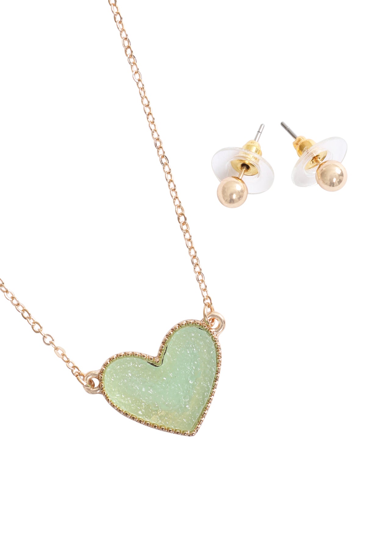 VALENTINE DRUZY PENDANT NECKLACE AND EARRING SET