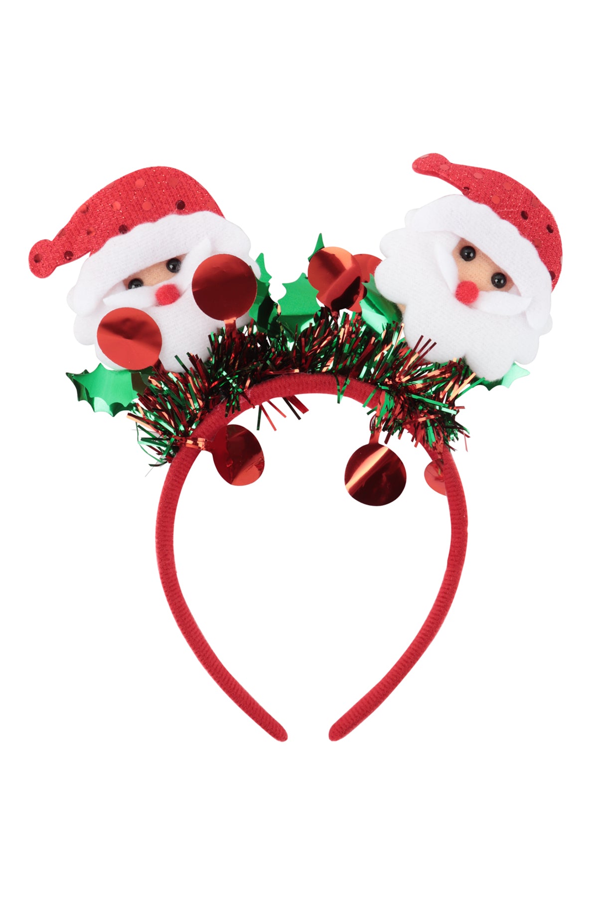CHRISTMAS HOLIDAY HEADBAND HAIR ACCESSORIES-RED