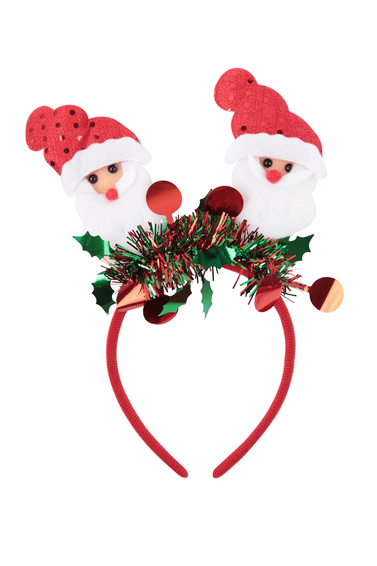 CHRISTMAS HOLIDAY HEADBAND HAIR ACCESSORIES-RED