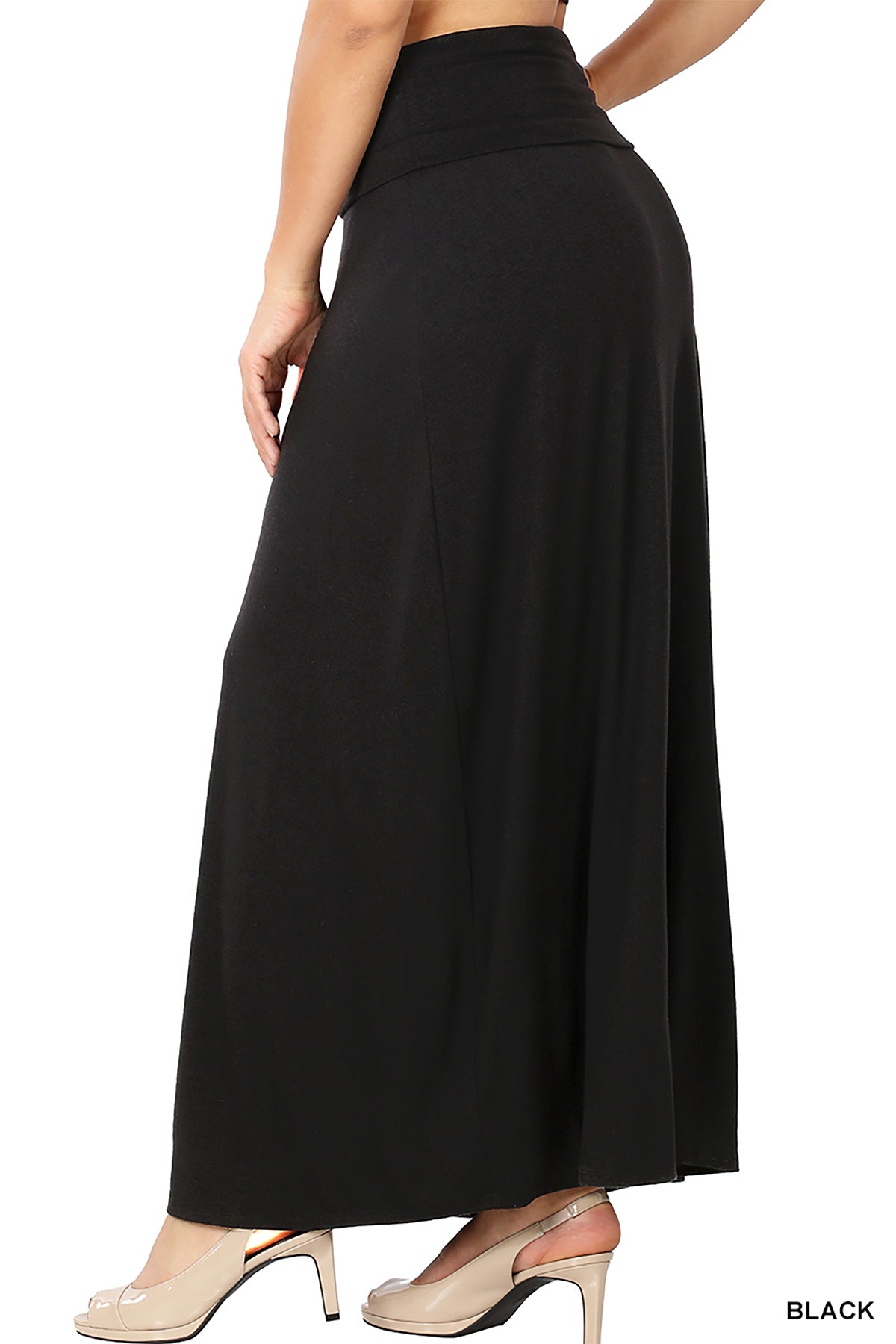 PLUS RELAXED FIT MAXI SKIRT 2-2-2
