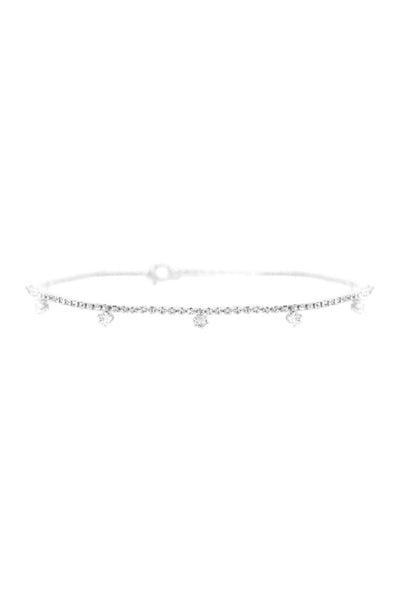 CUBIC ZIRCONIA STATIONED CHOKER/COLLAR NECKLACE (NOW $1.25 ONLY!)