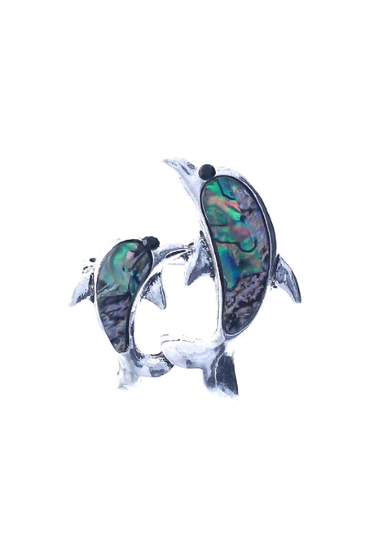 MOM & ME DOLPHIN ABALONE CHARM PIN