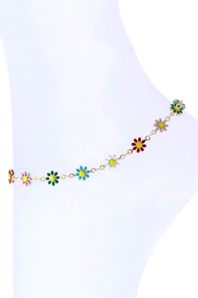FLOWER CHAIN DAINTY ANKLET