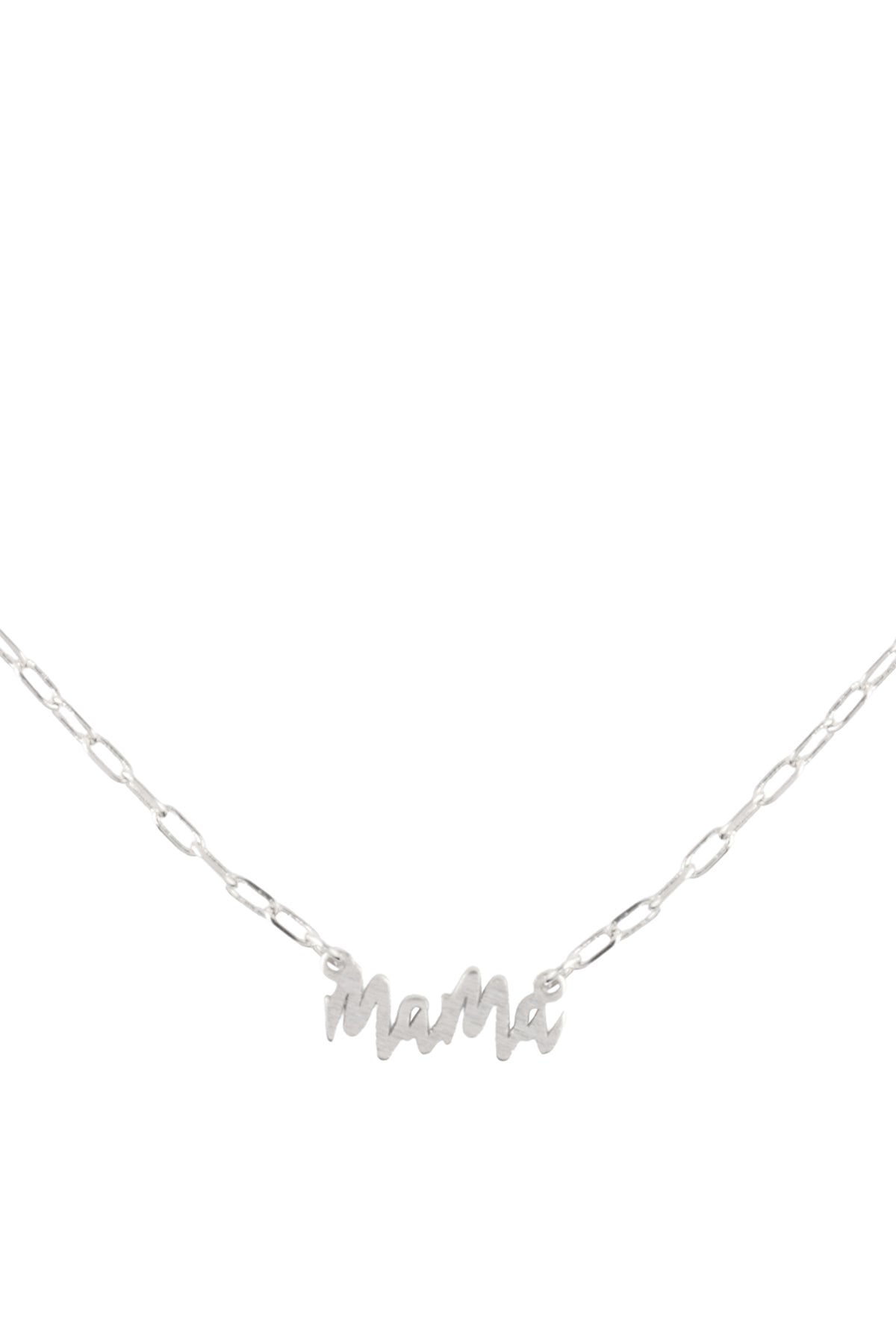 "MAMA" PERSONALIZE LETTER PENDANT BRASS CHAIN NECKLACE