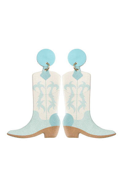 WESTERN BOOT PU LEATHER EARRINGS (NOW $4.25 ONLY!)