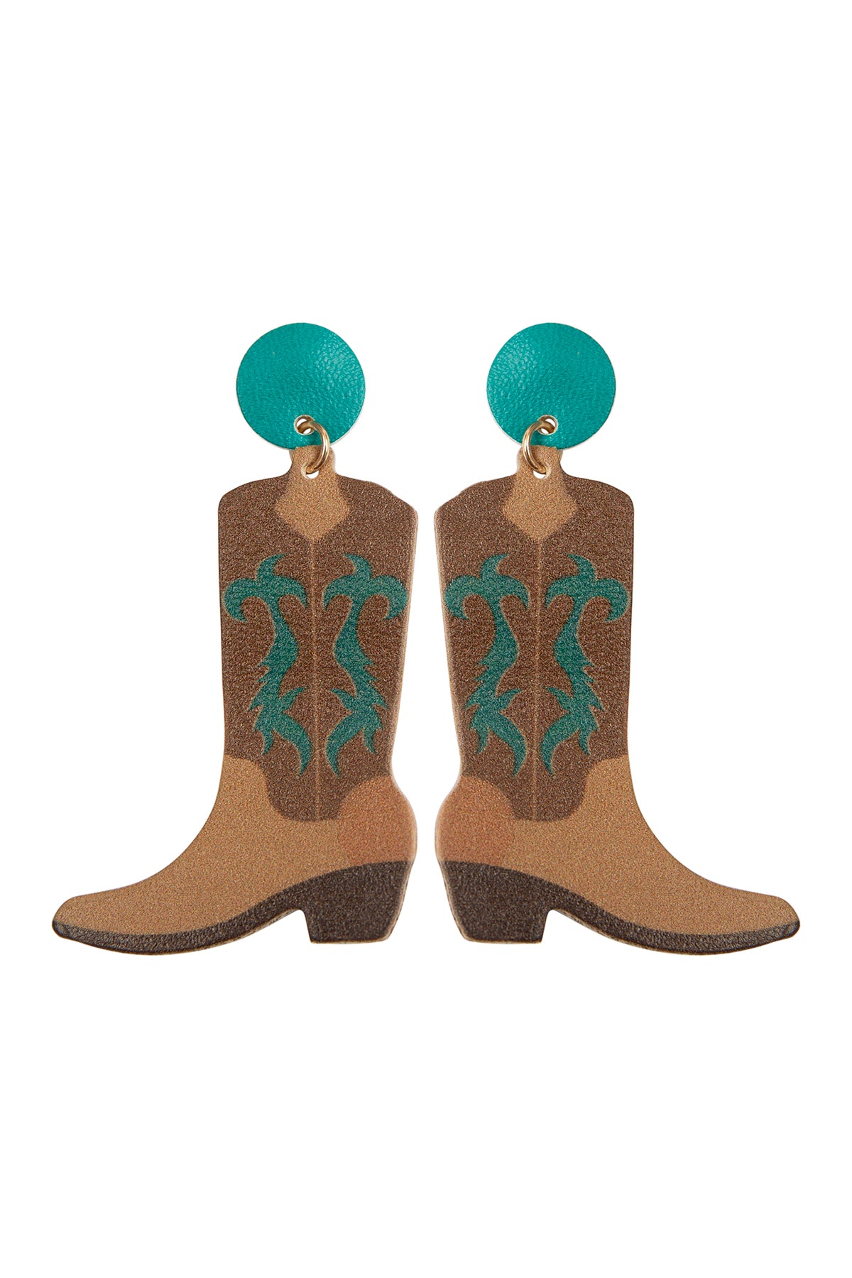 WESTERN BOOT PU LEATHER EARRINGS (NOW $4.25 ONLY!)