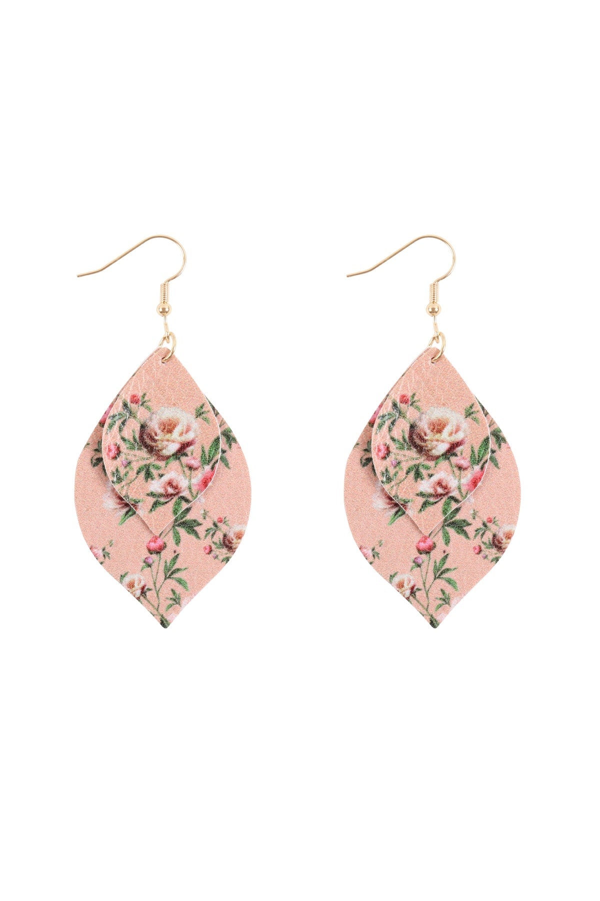 TWO FLORAL MARQUISE DROP EARRINGS (NOW $1.00 ONLY!)