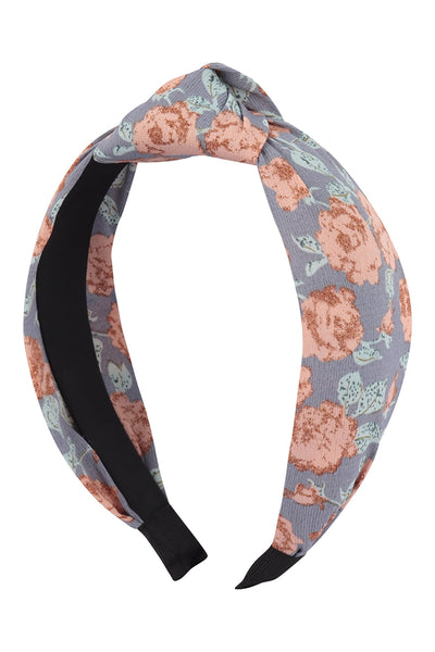 FLOWER PRINT KNOTTED HEADBAND HAIR ACCESSORIES
