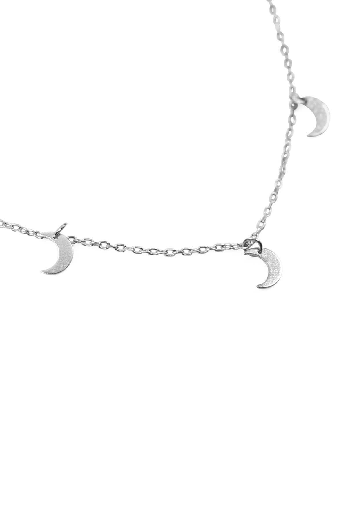 5 DAINTY SMALL MOON NECKLACE