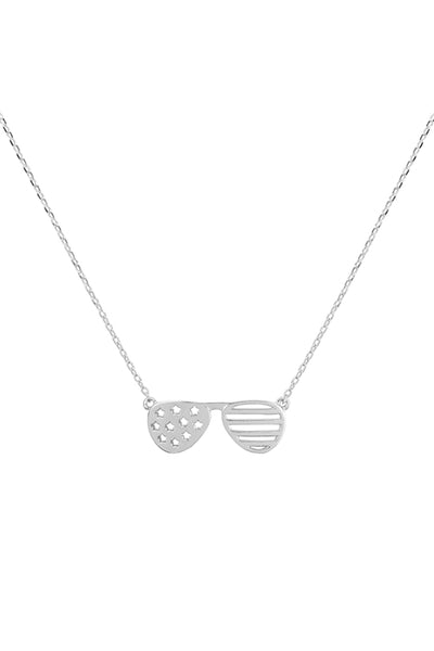 AMERICAN FLAG SUNGLASSES NECKLACE