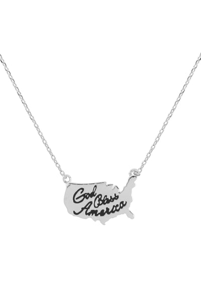 GOB BLESS AMERICAN CONTINENT NECKLACE