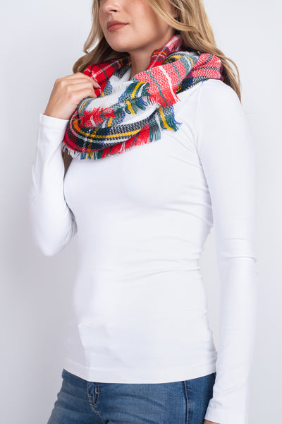 TARTAN INFINITY SCARF POLYESTER/6PCS (NOW $3.00 ONLY!)