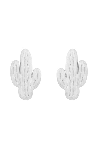 CACTUS CAST TEXTURED POST EARRINGS