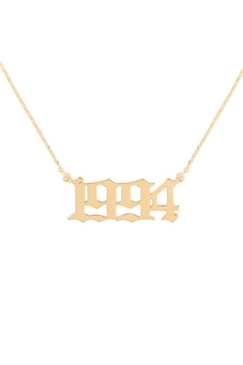 "1994" BIRTH YEAR PERSONALIZED NECKLACE