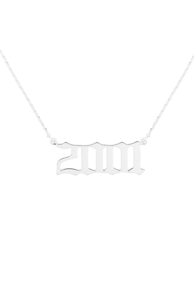 "2001" BIRTH YEAR PERSONALIZED NECKLACE