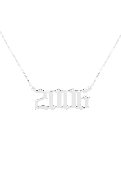 "2006" BIRTH YEAR PERSONALIZED NECKLACE