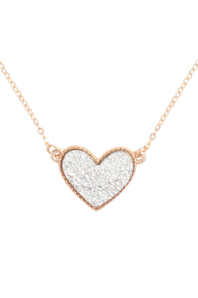 VALENTINE DRUZY PENDANT NECKLACE AND EARRING SET