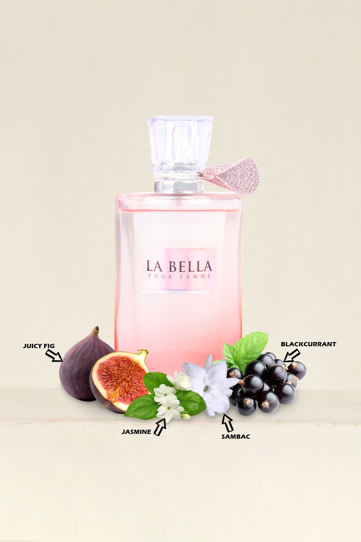 LA BELLA SPRAY PERFUME EAU DE PARFUM FOR WOMEN - 100ML/3.4 FL.OZ.