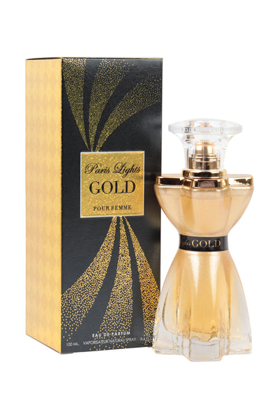PARIS LIGHTS GOLD SPRAY PERFUME EAU DE PARFUM FOR WOMEN - 100ML/3.4FL.OZ.