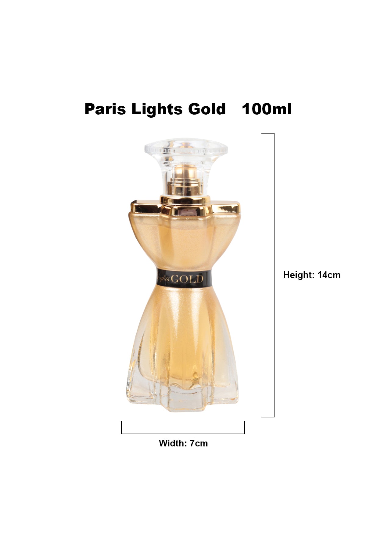 PARIS LIGHTS GOLD SPRAY PERFUME EAU DE PARFUM FOR WOMEN - 100ML/3.4FL.OZ.