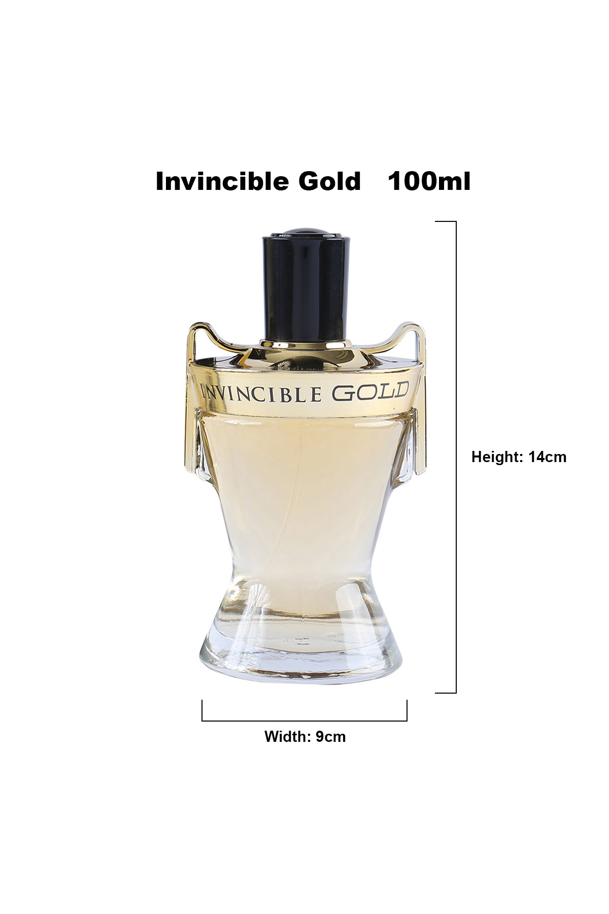 INVINCIBLE GOLD SPRAY COLOGNE EAU DE TOILETTE FOR MEN - 100ML/3.4 FL.OZ.