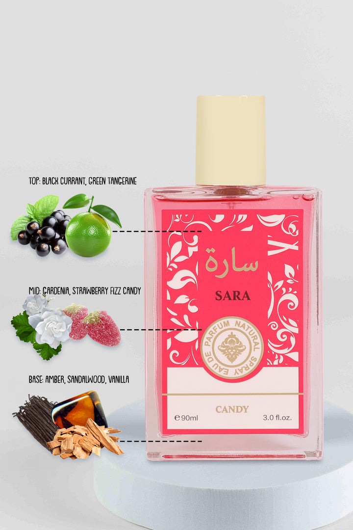 SARA CANDY SPRAY PERFUME EAU DE PARFUM FOR WOMEN - 90ML/3.0FL.OZ