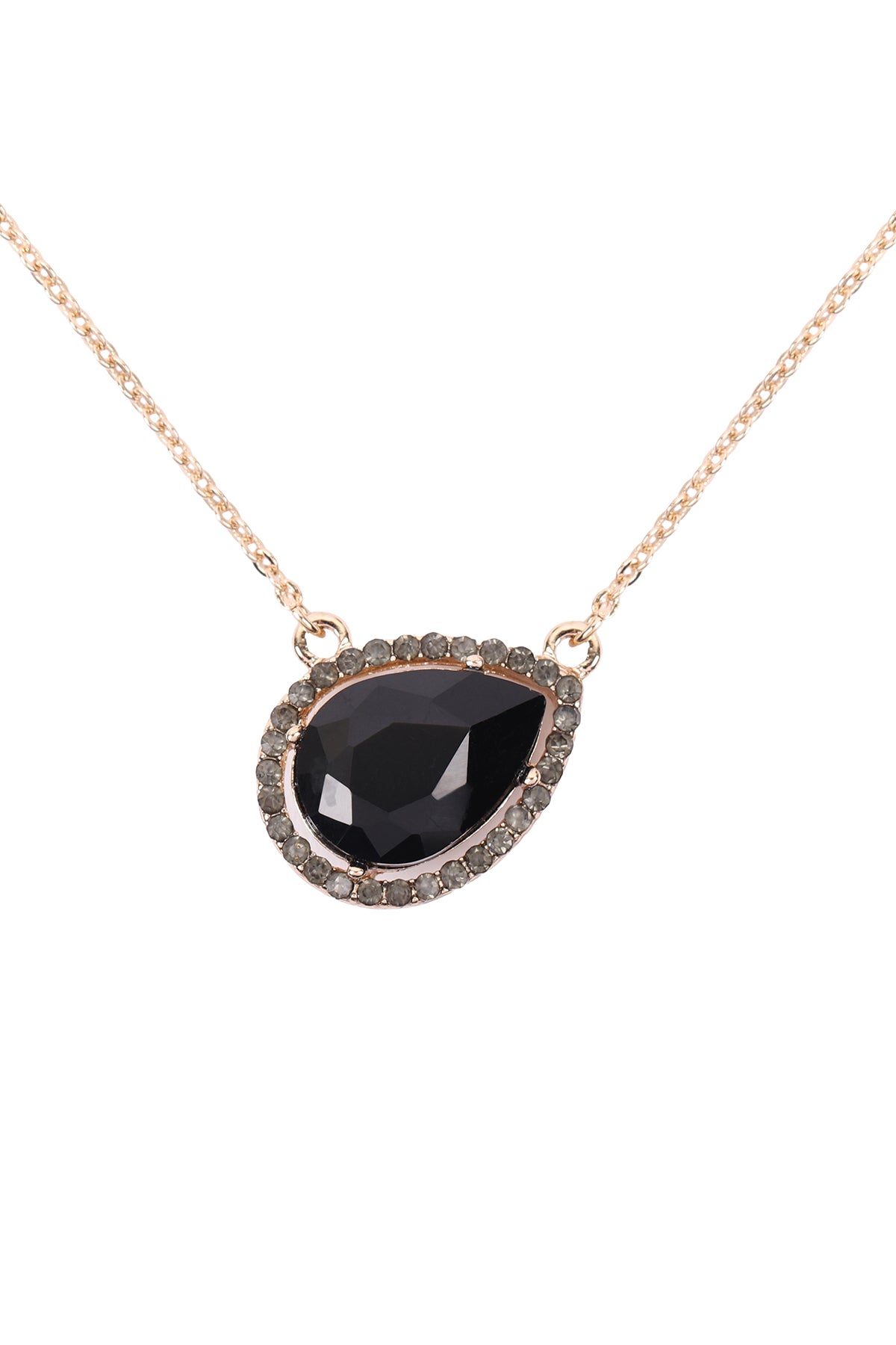 TEARDROP SHAPE PENDANT NECKLACE