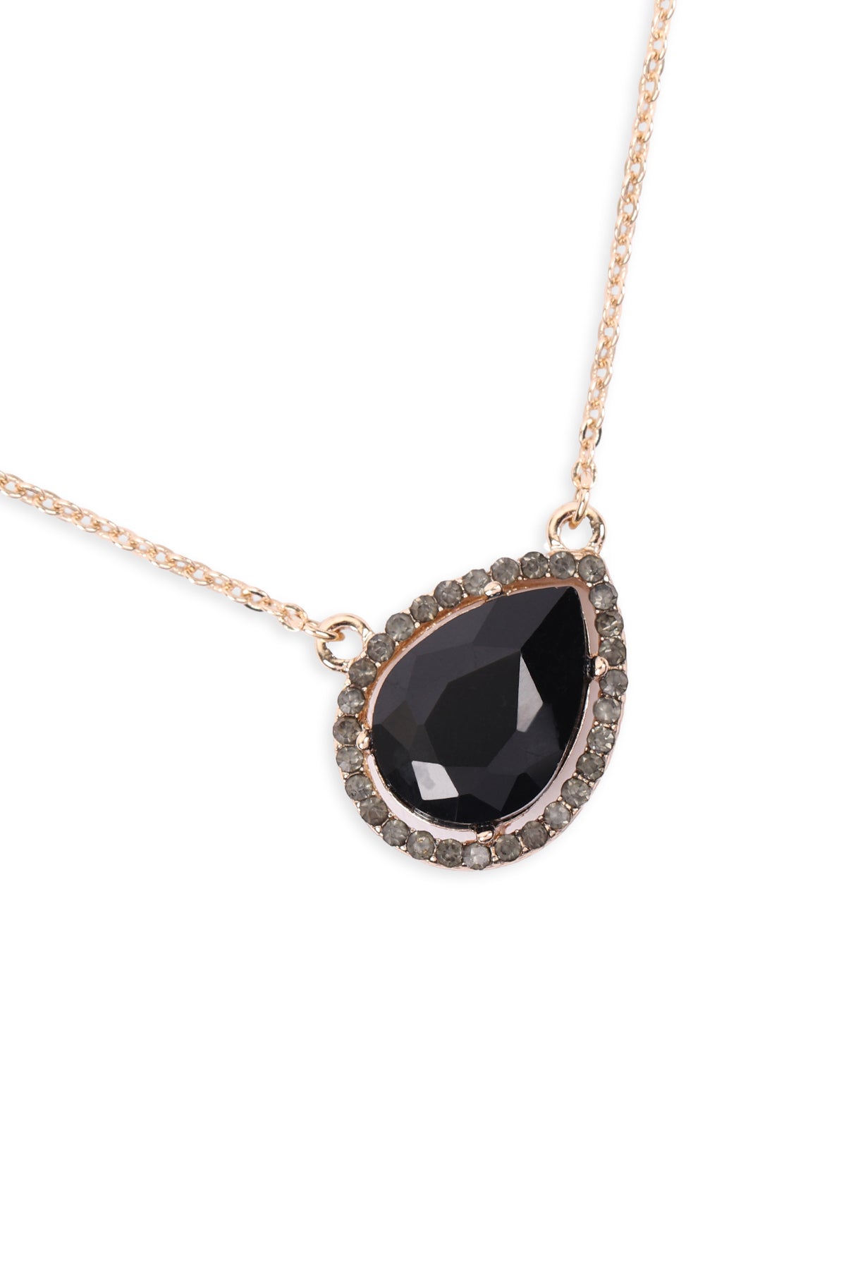 TEARDROP SHAPE PENDANT NECKLACE