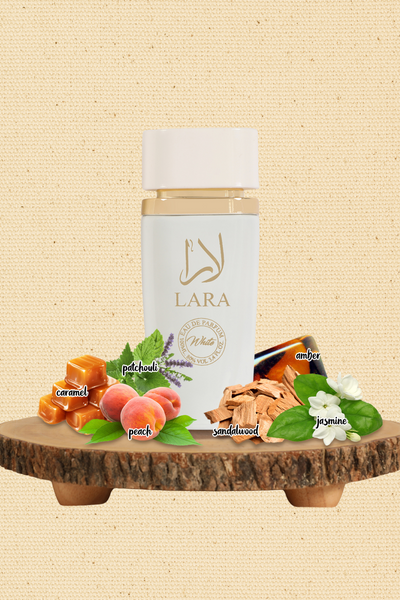 LARA WHITE SPRAY PERFUME EAU DE PARFUM FOR WOMEN - 100ML/3.4 FL.OZ