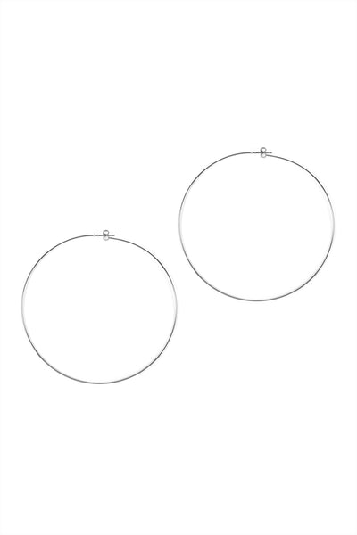 80MM WIRE HOOP EARRINGS