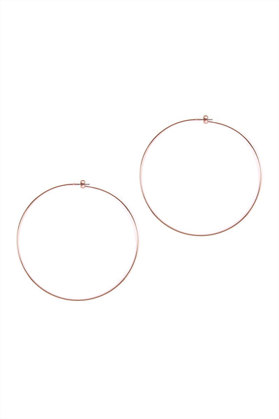 80MM WIRE HOOP EARRINGS