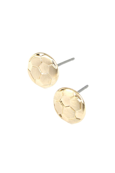 SIMPLE SOCCER MATTE EARRINGS