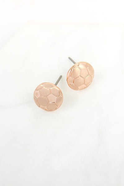 SIMPLE SOCCER MATTE EARRINGS
