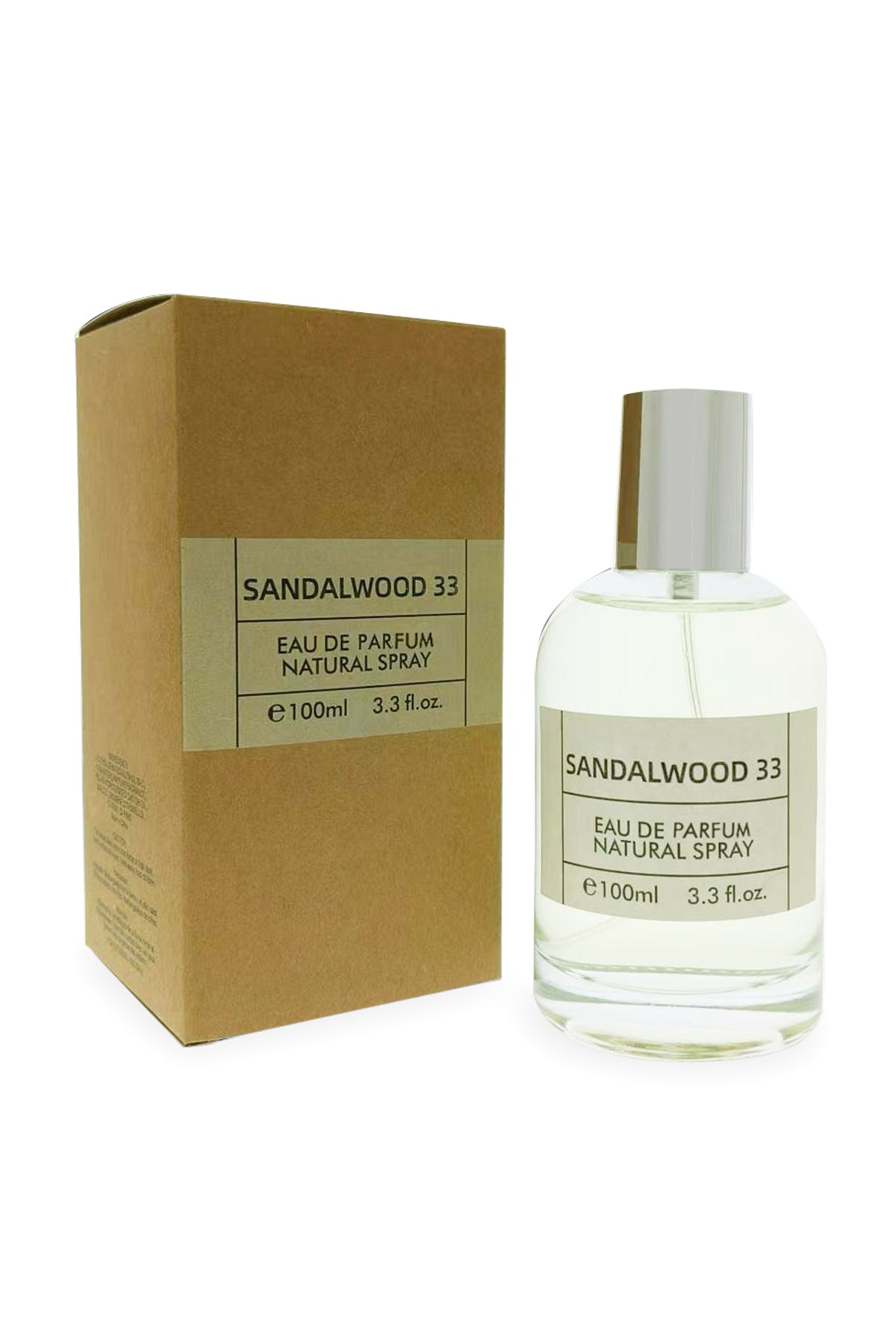 SANDALWOOD 33 SPRAY PERFUME EAU DE PARFUM FOR MEN & WOMEN 100ML/3.3 FL.OZ.