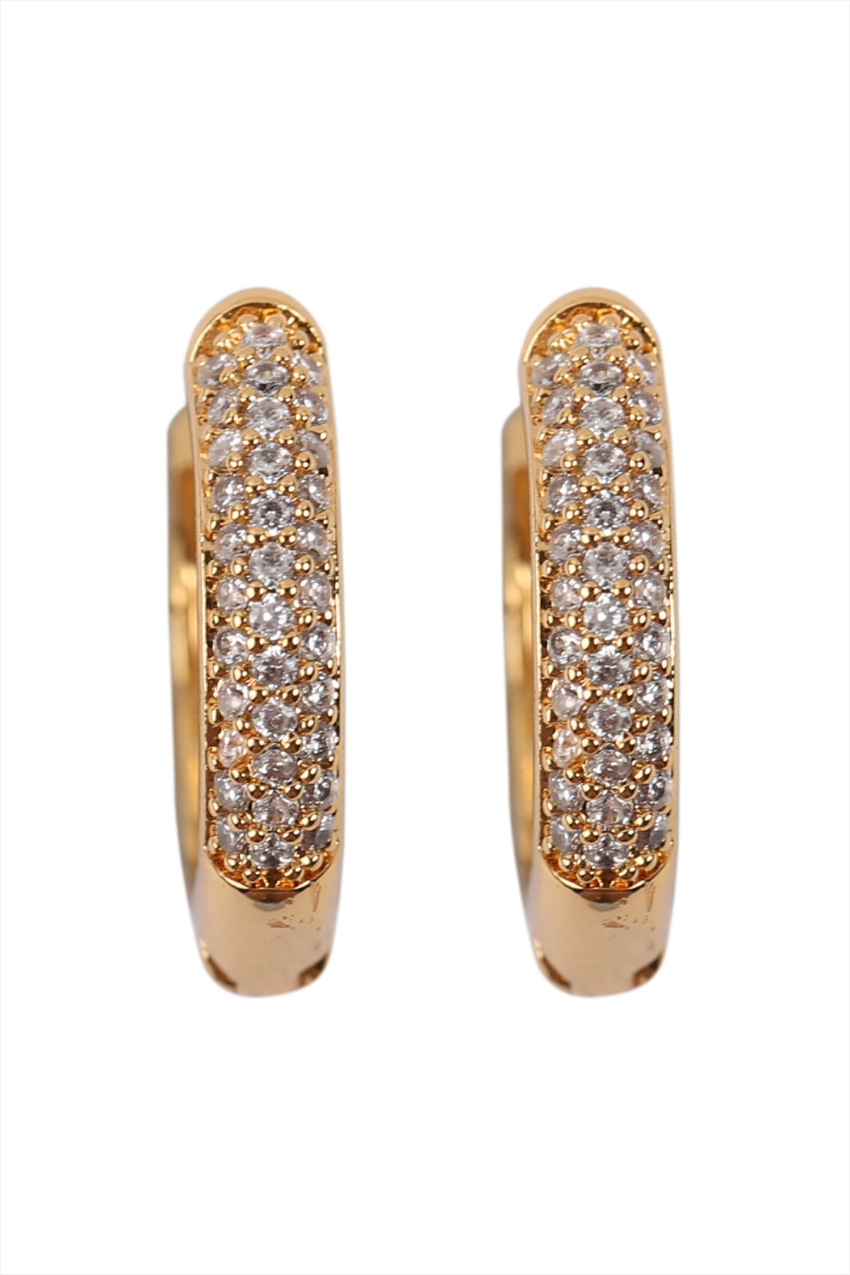 0.65 PAVE HUGGIE HOOP EARRINGS