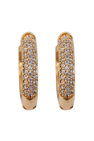 0.65 PAVE HUGGIE HOOP EARRINGS