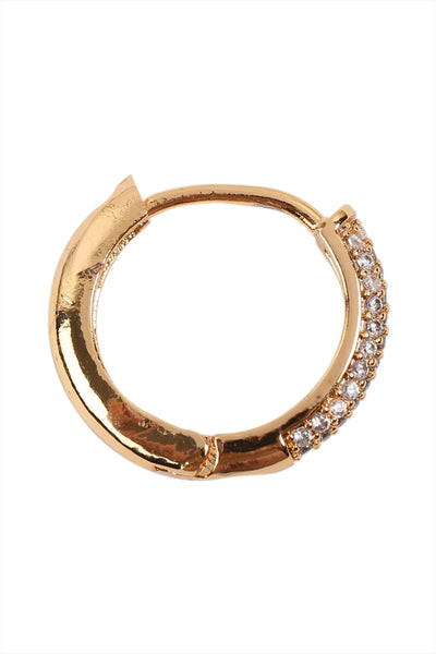 0.65 PAVE HUGGIE HOOP EARRINGS