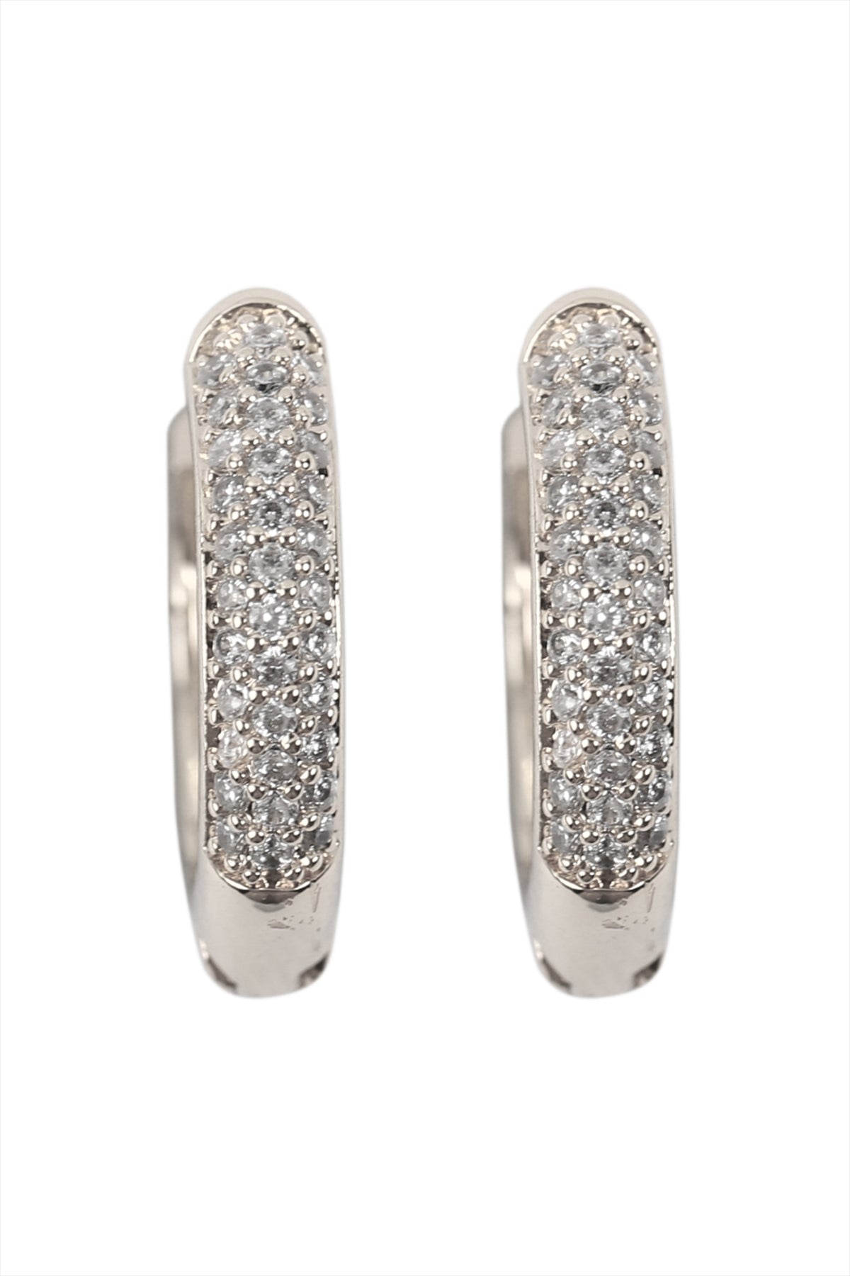 0.65 PAVE HUGGIE HOOP EARRINGS