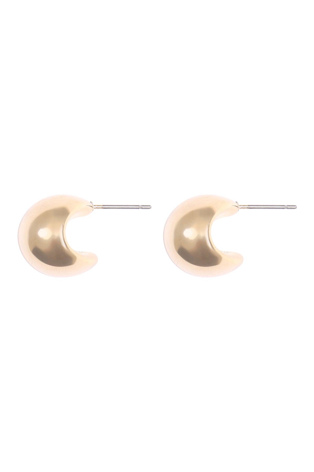 PUFFY DOME STUD EARRINGS