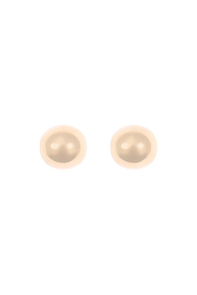 PUFFY DOME STUD EARRINGS