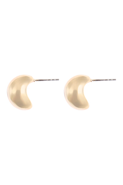 PUFFY BEAN STUD EARRINGS