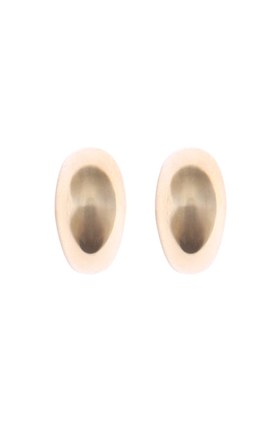 PUFFY BEAN STUD EARRINGS