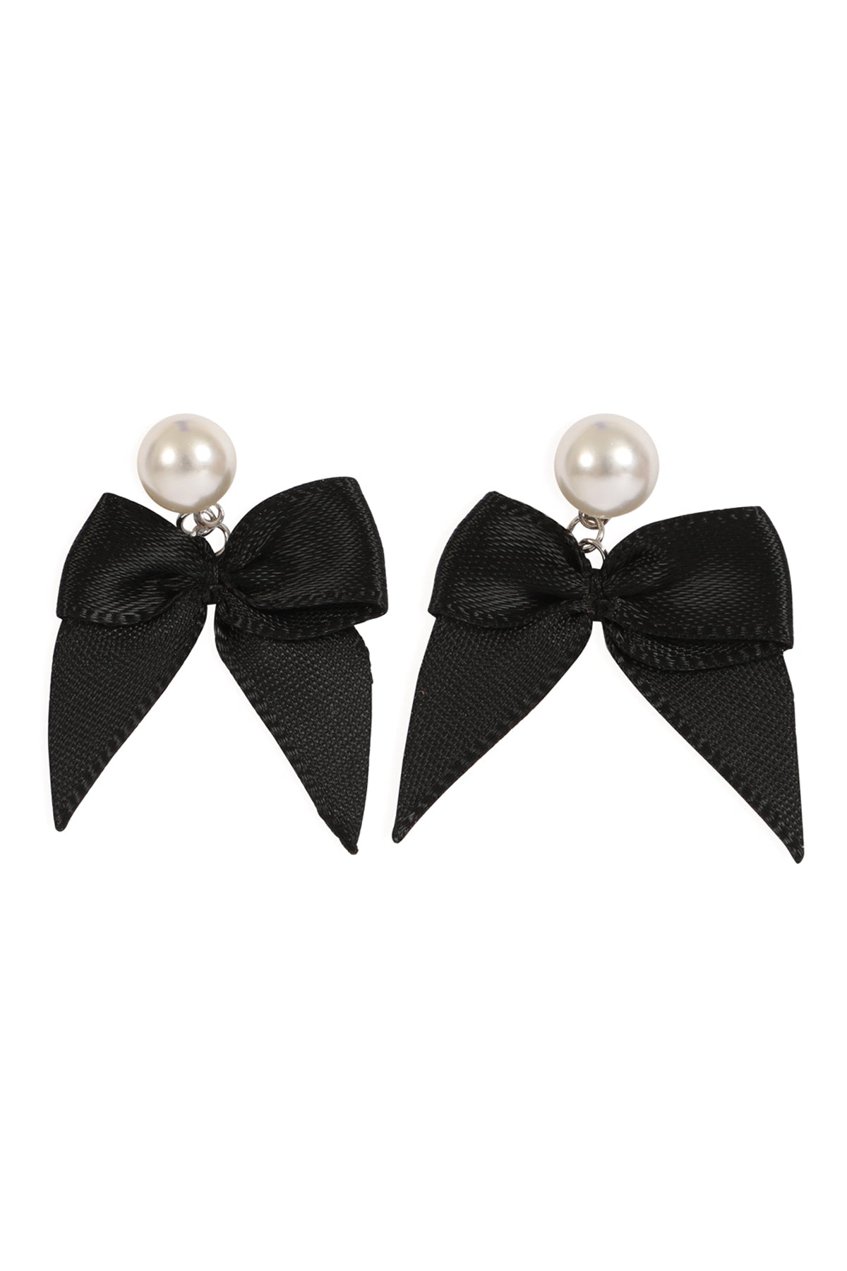 3 PAIR PEARL BOW EARRING SET