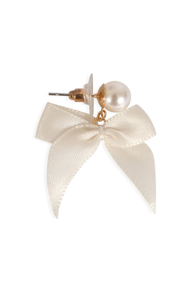 3 PAIR PEARL BOW EARRING SET