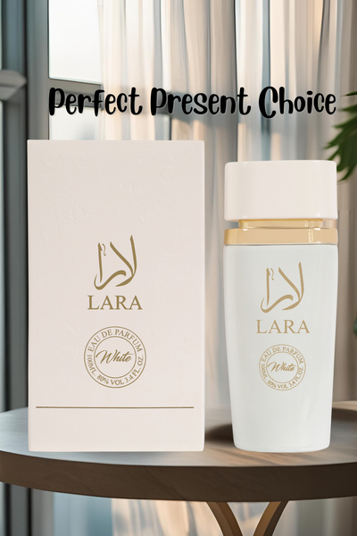 LARA WHITE SPRAY PERFUME EAU DE PARFUM FOR WOMEN - 100ML/3.4 FL.OZ