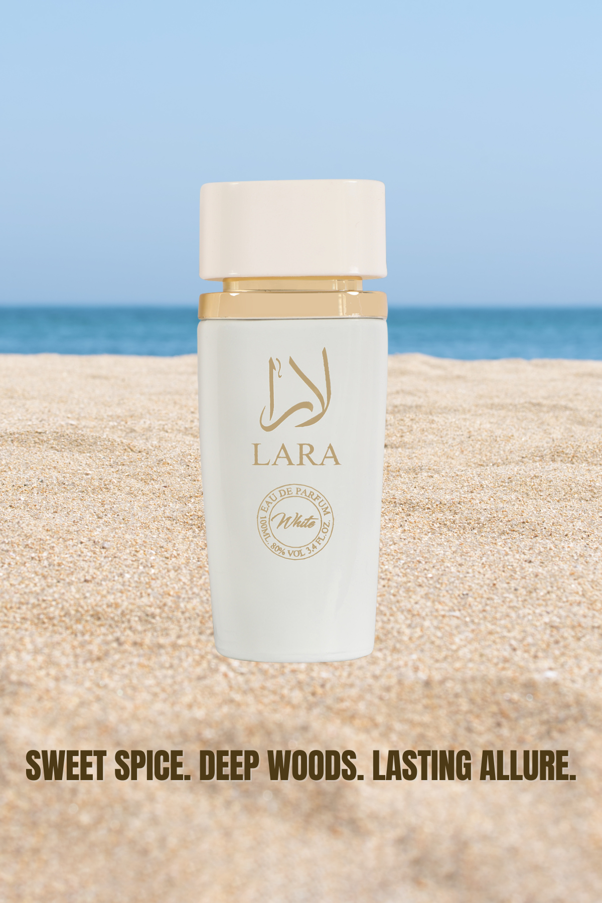 LARA WHITE SPRAY PERFUME EAU DE PARFUM FOR WOMEN - 100ML/3.4 FL.OZ