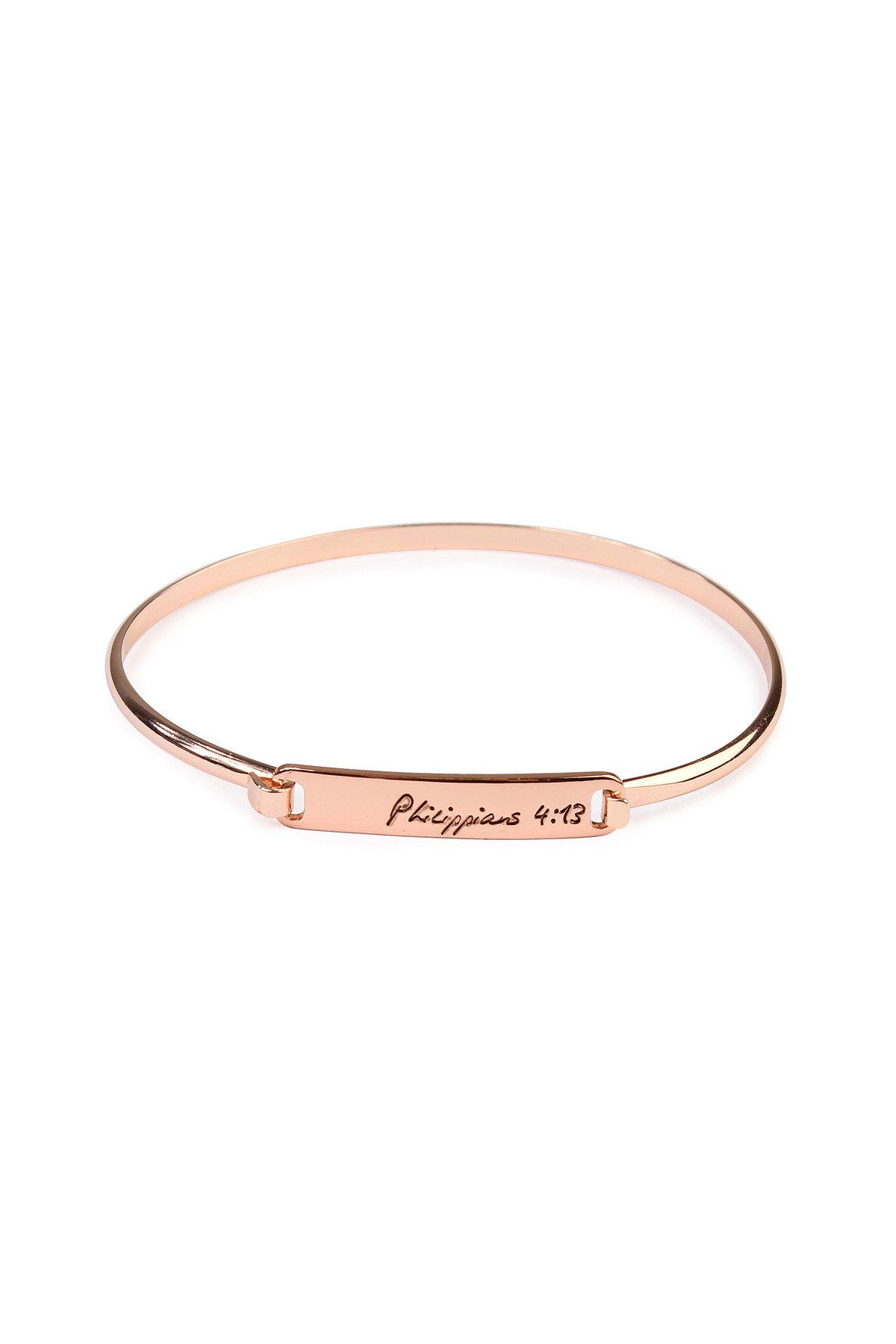 ROSE GOLD HINGE PLATE PHIL413 BRACELET